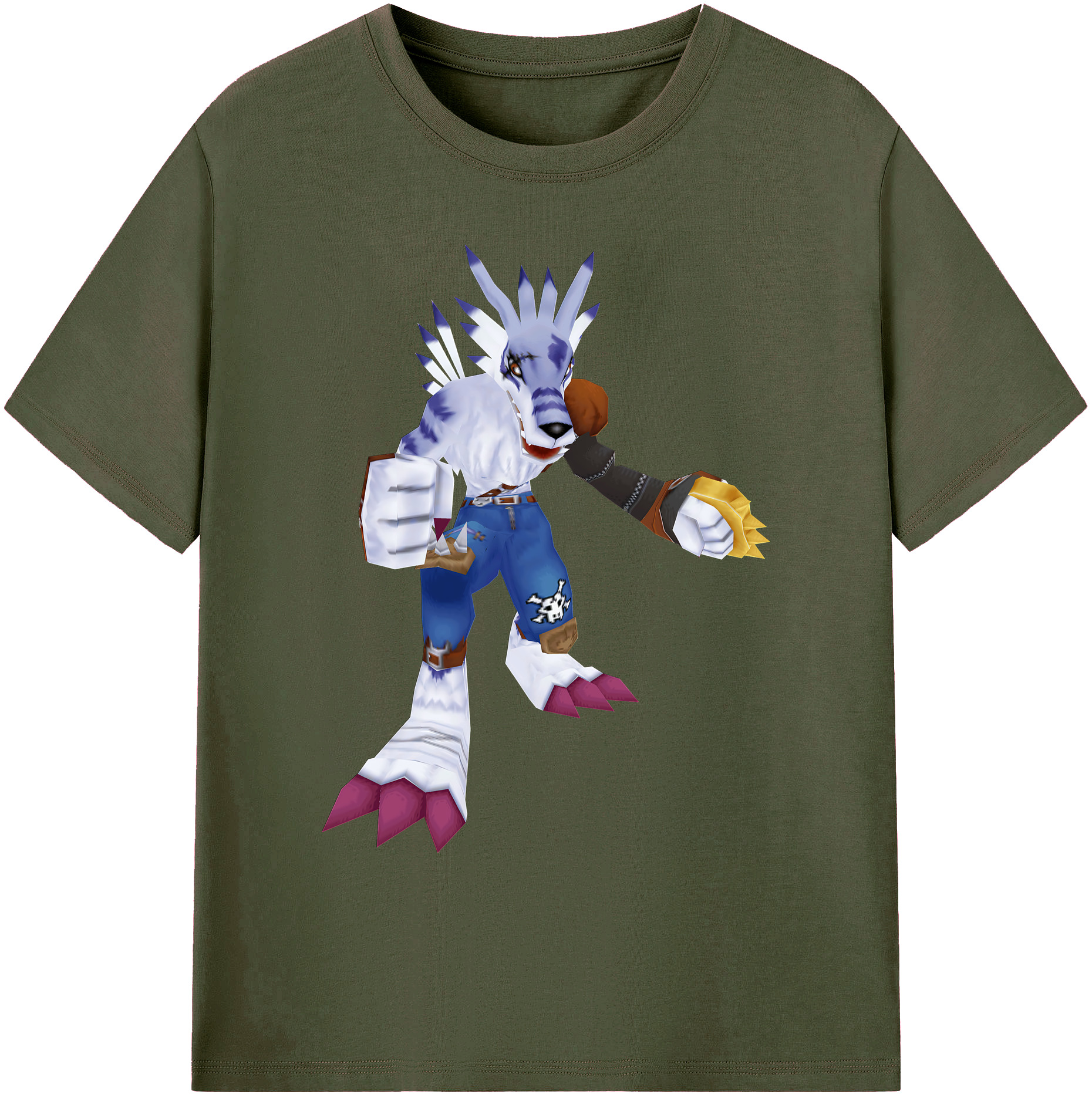 （画像用） Digimon デジタルモンスター/デジモン 綿100％ メンズ半袖Tシャツ｜肌触りやわらか＆通気性